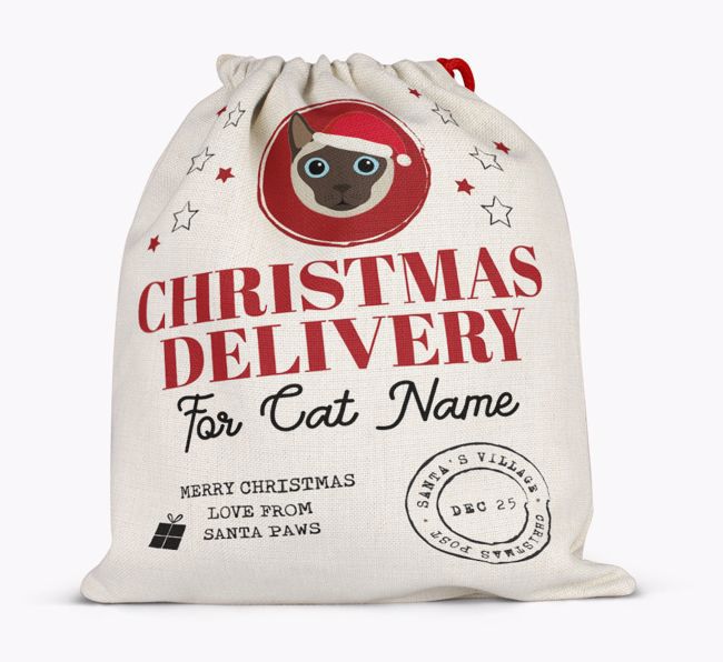 'Christmas Delivery' - Personalised {breedCommonName} Santa Sack